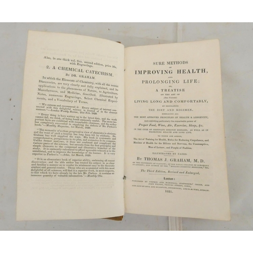 118 - GRAHAM THOMAS J.  Sure Methods of Improving Health & Prolonging Life or A Treatise on ... 