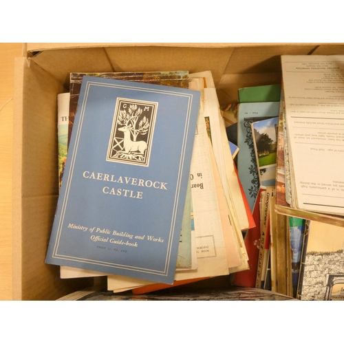 7 - Guides, Pamphlets, etc.  A large carton of G.B. guides, pamphlets & items of topograph... 