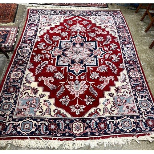 618 - Red patterned rug