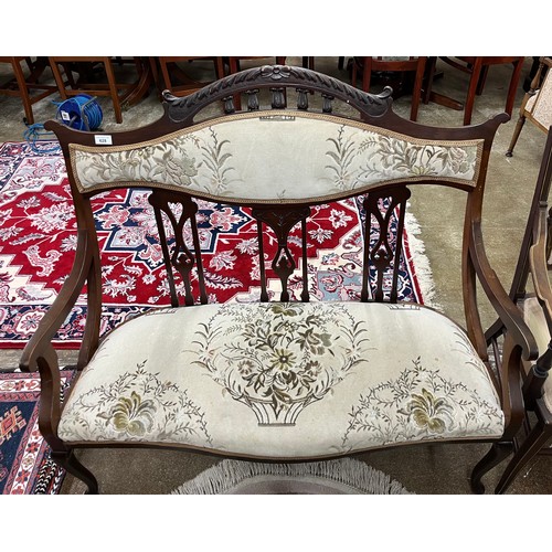 628 - Edwardian two seater settee