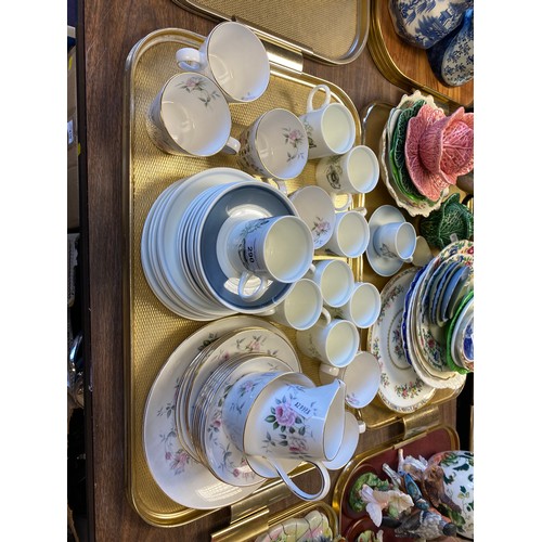 290 - Royal Tuscan part tea service, Wedgwood 'Susie Cooper' coffee cups, etc