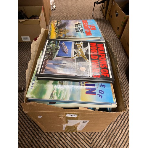 370 - Large quantity of books, mostly military history, etc