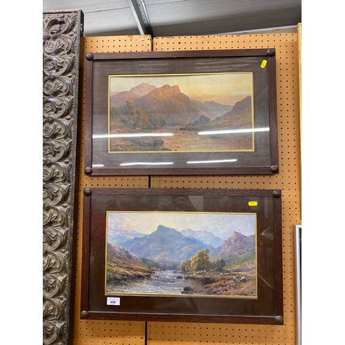 498 - Pair of framed Debreanski prints of Highland river landscapes