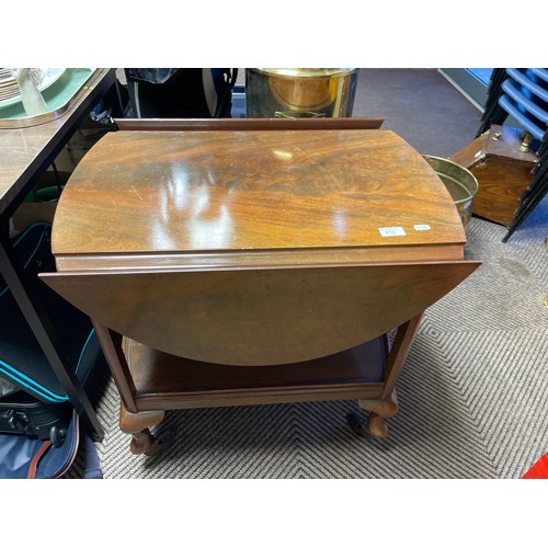 512 - Hardwood drop leaf drinks trolley