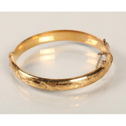 120 - 9 ct rolled gold bangle