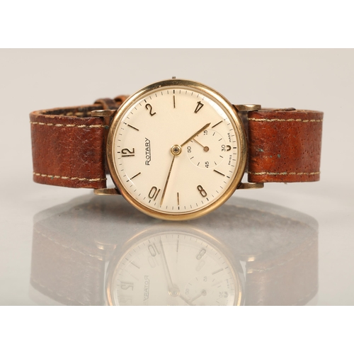 128 - Gold Rotary mens wrist  watch