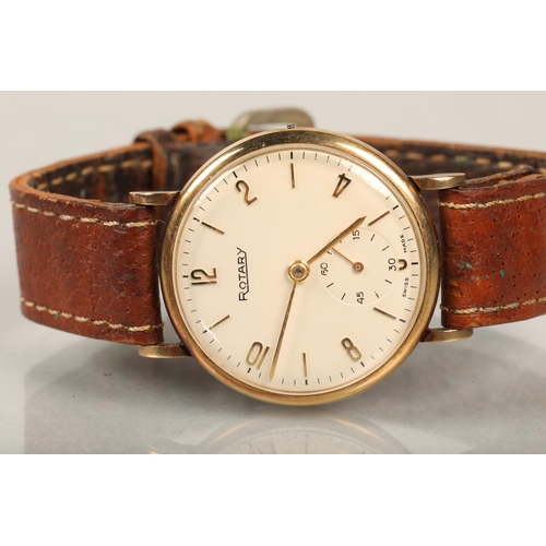 128 - Gold Rotary mens wrist  watch