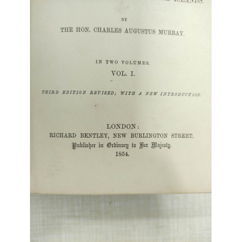 69 - MURRAY CHARLES AUGUSTUS.  Travels in North America including a Summer Residence with the P... 