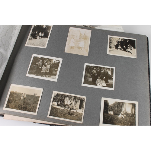 8 - Album of photographs and ephemera to include a family album of portraiture, many of children at the ... 