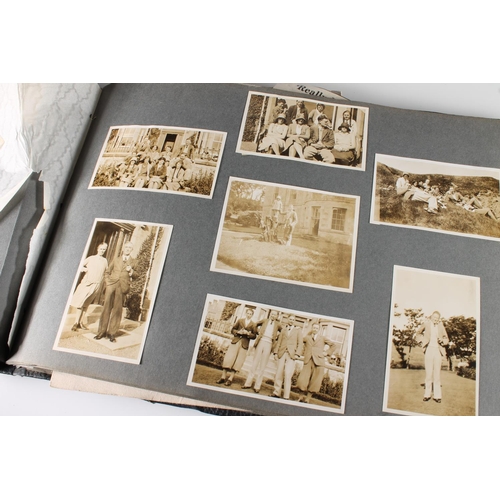 8 - Album of photographs and ephemera to include a family album of portraiture, many of children at the ... 