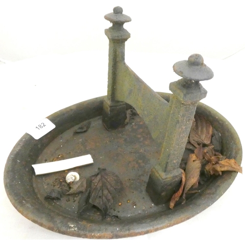 182 - Antique cast iron boot scraper