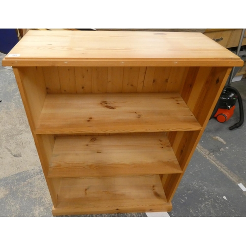 502 - Small four tier pine book case.