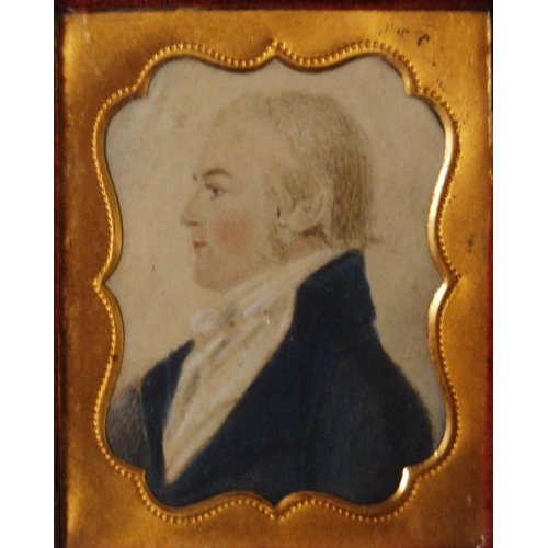 317 - Group of portrait miniature and small portraits, c. early part of 19th century, to include a waterco... 