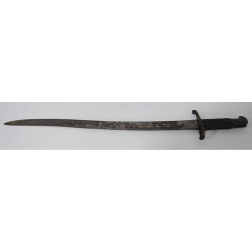 268 - German 1860 sabre sword, the forte bearing the initials AC (Alex Coppel), steel pommel, black handle... 