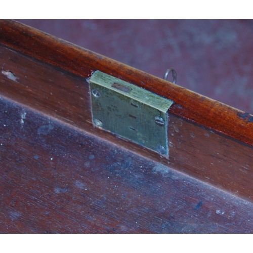 425 - Victorian mahogany Pembroke table with drawer at one end with opposing drawer façade, on turn... 