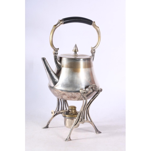 109 - Art Nouveau style WMF spirit kettle and stand.