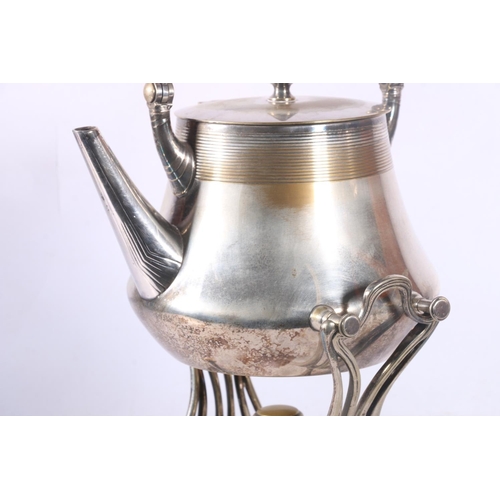 109 - Art Nouveau style WMF spirit kettle and stand.