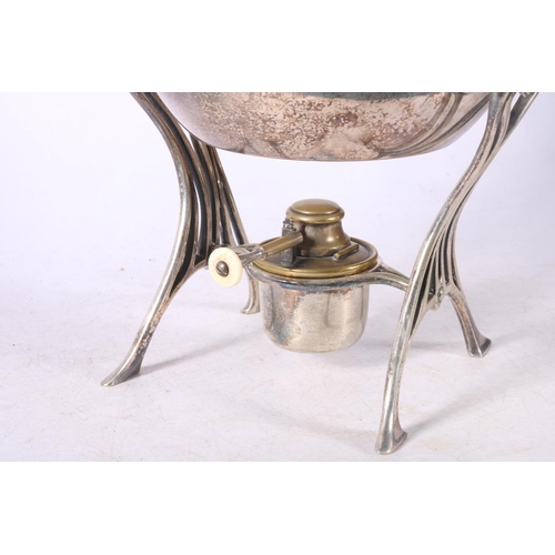 109 - Art Nouveau style WMF spirit kettle and stand.