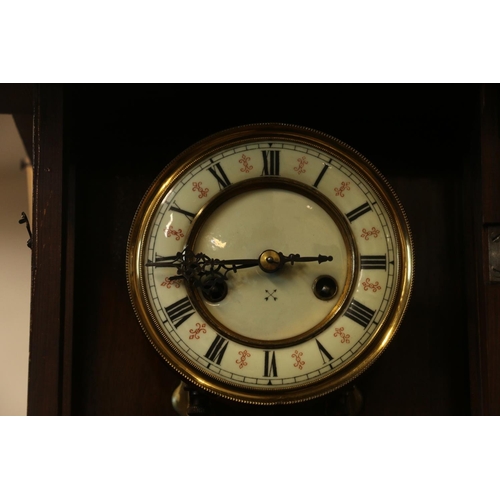 152 - 20th century reproduction Vienna regulator wall clock.