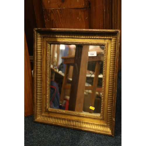 154 - Gilt framed wall mirror, 48cm high.