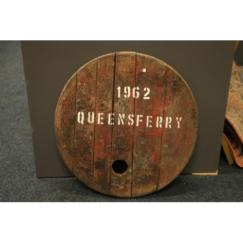 192 - Whisky cask end '1962 Queensferry'.