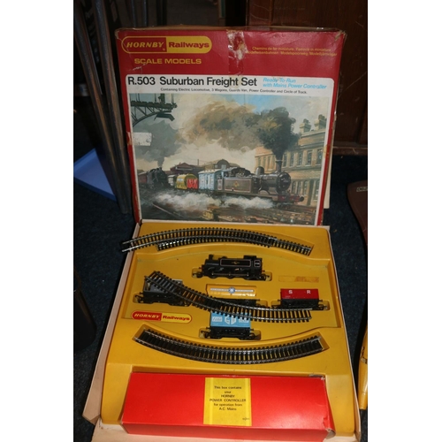 208 - Hornby OO gauge model railways electric train set R503 Suburban Freight.