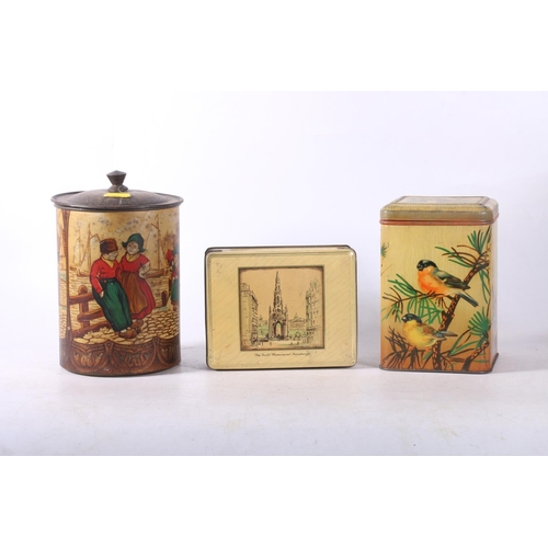 54 - Vintage tins to include a William Crawford & Sons biscuit tin 'Chums' depicting mother and child... 