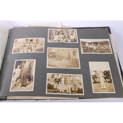 8 - Album of photographs and ephemera to include a family album of portraiture, many of children at the ... 