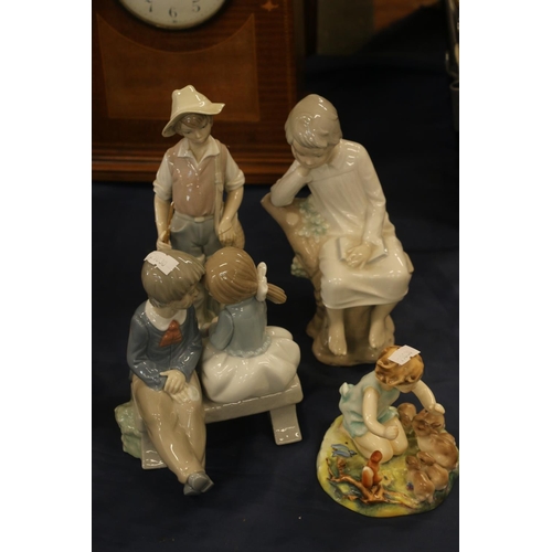 80 - Spanish style figurines to include Nao, and a Royal Worcester F G Doughty model 'Woodland Dance'.&nb... 