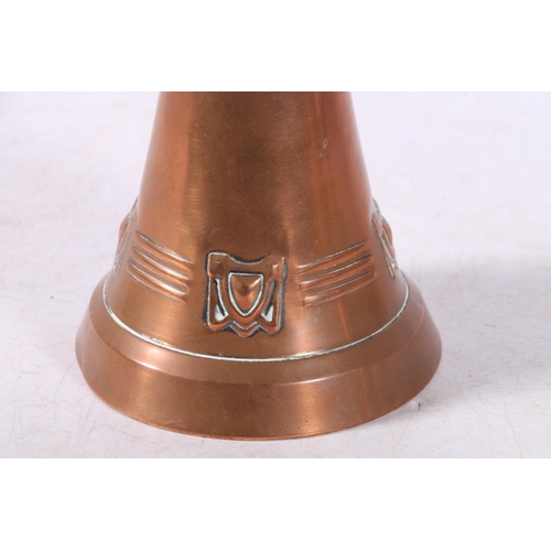 96 - Art Nouveau style copper and brass chalice in the manner of WMF.