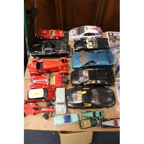 233 - Die-cast model cars, mainly Burago models.