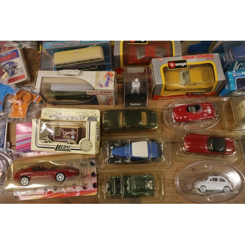 235 - Boxed model vehicles to include Burago, Corgi Superhaulers, Original Omnibus, Lledo, etc.