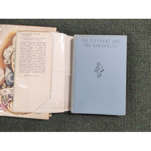 231 - WHITE T. H.  The Elephant and the Kangaroo. Text. diags. Orig. pale blue cloth in clipped d.w. Gift ... 