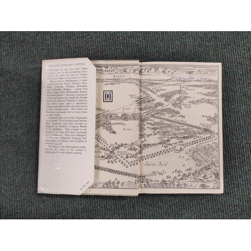 236 - WHITE T. H.  Mistress Masham`s Repose. Pict. endpapers. Orig. grey cloth in d.w., priced 8s 6d. D.w ... 