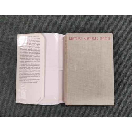 236 - WHITE T. H.  Mistress Masham`s Repose. Pict. endpapers. Orig. grey cloth in d.w., priced 8s 6d. D.w ... 