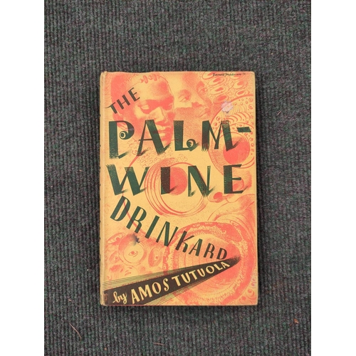 238 - TUTUOLA AMOS.  The Palm-Wine Drinkard. Orig. red cloth in d.w., priced 10s 6d. Stain to lower outer ... 