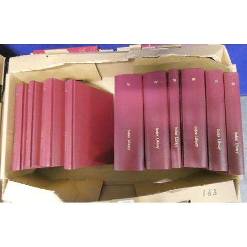 163 - BRITISH RECORD SOCIETY.  Index Library. 83 vols. Orig. red cloth, rebound red cloth & orig. prnt... 