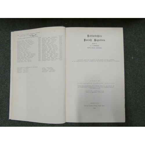 172 - BEDFORDSHIRE RECORD OFFICE.  Bedfordshire Parish Registers. Vols. 15 to 40 (some double vo... 