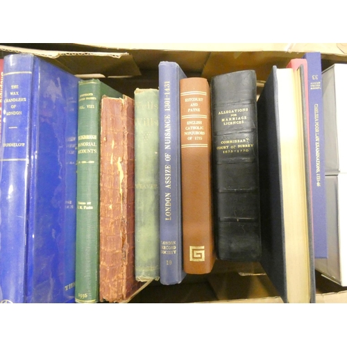 174 - English Local Records & Genealogy.  15 various vols.