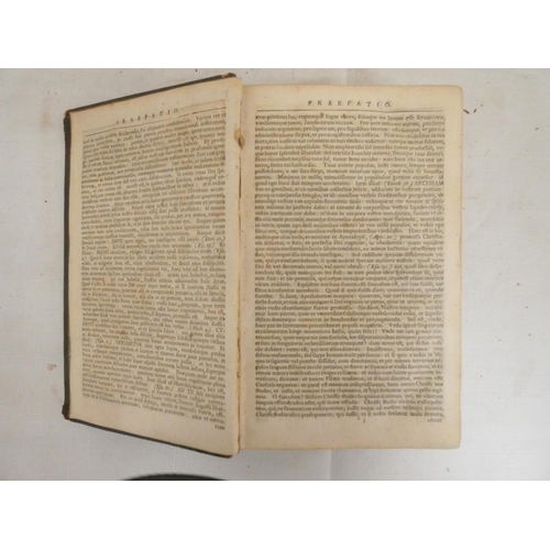 200 - CASTELLIO SEBASTIAN. (Ed).  Biblia Sacra ex Sebastiani Castellionis. Eng. port. frontis. Eng. headpi... 