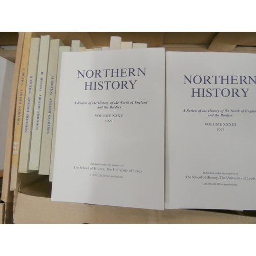 204 - Northern History.  A run of this periodical from vol. 1 to vol. 35. Orig. card wrappers. 1... 