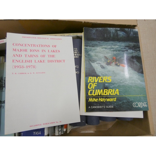 205 - Cumbria & Lake District.  A carton of softback publications, offprints, periodicals, e... 