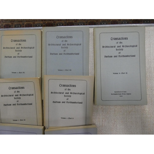 208 - ARCHITECTURAL & ARCHAEOLOGICAL SOCIETY OF DURHAM & NORTHUMBERLAND.  Transactions. ... 