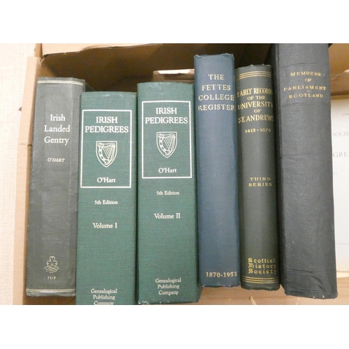 211 - Scotland & Ireland.  6 various vols., genealogy & records, & one or two other ... 