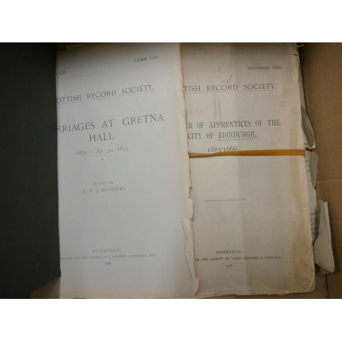 211 - Scotland & Ireland.  6 various vols., genealogy & records, & one or two other ... 