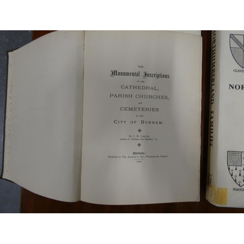 216 - HEDLEY W. P.  Northumberland Families. 2 vols. Quarto. Orig. cloth in d.w's. 1968 & 1970; also 6... 