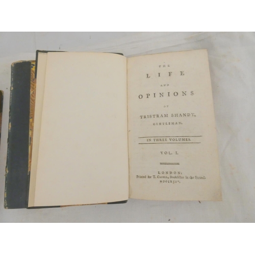 39 - (STERNE LAURENCE).  The Life & Opinions of Tristram Shandy, Gentleman, in Three Volume... 