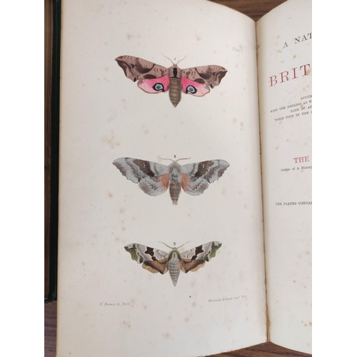 96 - MORRIS REV. F. O.  A Natural History of British Moths. 4 vols. Many hand col. eng. plates. Royal 8vo... 