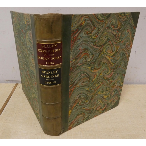 292 - LINNEAN SOCIETY.  The Percy Sladen Trust Expedition to the Indian Ocean in 1905. Vol. 1. P... 