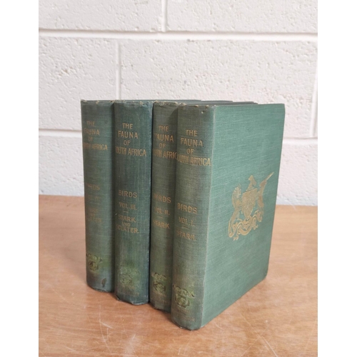 294 - STARK A. C. & SCLATER W. L.  The Birds of South Africa. 4 vols. Port. frontis, col. fl... 